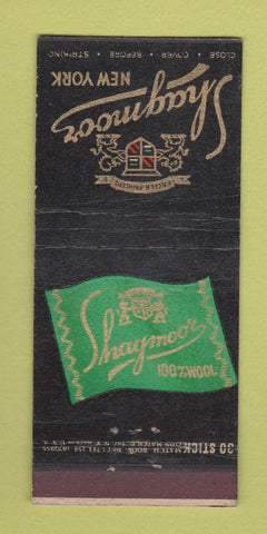 Matchbook Cover - Shagmoor New York City Wool Clothes Linder Bros 30 Stick