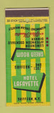 Matchbook Cover - Hotel Lafayette Suffern NY 30 Stick