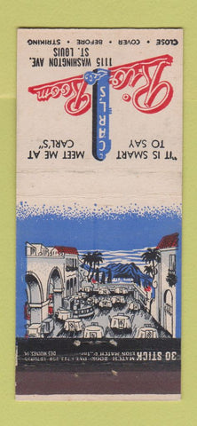Matchbook Cover - Carl's Rio Room St Louis MO restaurant 30 Stick