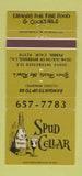Matchbook Cover - Spud Cellar Perris CA 30 Strike