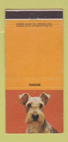 Matchbook Cover - Terrier Dog 30 Strike