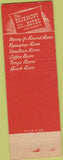 Matchbook Cover - Cirque Room Fairmont Hotel San Francisco CA