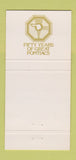 Matchbook Cover - 1976 Pontiac Burnett Cincinnati OH Goldenrod Yellow 30 Strike
