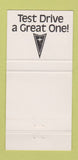 Matchbook Cover - Bin Hamoodah Pontiac Abu Dhabi Buckskin Metallic 30 Strike