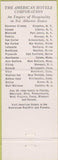 Matchbook Cover - Francis Scott Key Hotel Frederick MD