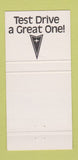 Matchbook Cover - Don Sisk Pontiac Indianapolis IN Buccaneer Red 30 Strike