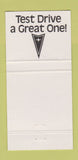 Matchbook Cover - Bin Hamoodah Pontiac Abu Dhabi Aquamarine 30 Strike