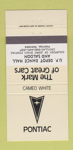 Matchbook Cover - UP Depot Dance Hall Hastings NE Cameo White 30 Strike
