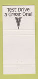 Matchbook Cover - UP Depot Dance Hall Hastings NE Cameo White 30 Strike