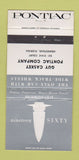 Matchbook Cover - 1960 Pontiac Caskey Homestead FL Richmond Gray WEAR 30 Strike