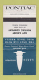 Matchbook Cover - 1960 Pontiac Caskey Homestead FL Newport Blue WEAR 30 Strike
