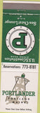 Matchbook Cover - Porlander Hotel Portland ME