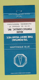 Matchbook Cover - 1978 Pontiac Cadillac Waynesboro PA Martinique Blue 30 Strike
