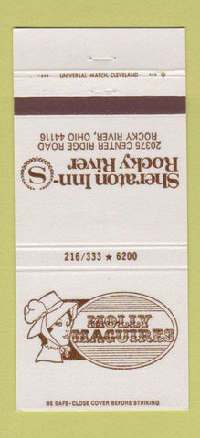 Matchbook Cover - Sheraton Inn Rocky River OH Molly Maguires 30 Strike