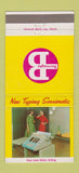 Matchbook Cover - Burroughs Typewriter 30 Strike