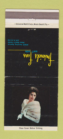 Matchbook Cover - Fredericks Furs Miami Beach FL girlie WEAR 30 Strike