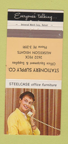 Matchbook Cover - Steelcase Office Furniture Muskegon Heights MI WEAR 30 Strike