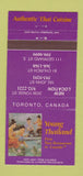 Matchbook Cover - Young Thailand Restaurant Toronto ON 30 Strike