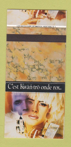Matchbook Cover - Cointreau Liquor girlie 30 Strike