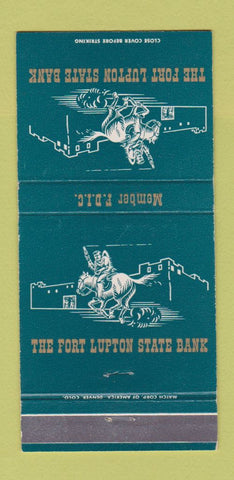 Matchbook Cover - Fort Lupton State Bank Colorado 30 Strike
