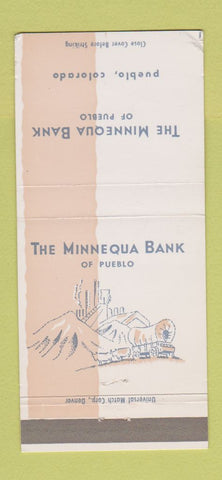 Matchbook Cover - Minnequa Bank of Pueblo Colorado 30 Strike