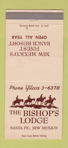 Matchbook Cover - Bishop's Lodge Santa Fe NM WEAR 30 Strike