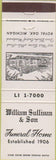 Matchbook Cover - Sullivan Son Funeral Home Royal Oak MI