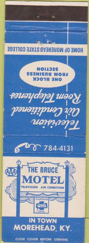 Matchbook Cover - Bruce Motel Morehead KY