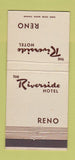 Matchbook Cover - Riverside Hotel Casino Reno NV 30 Strike