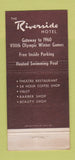 Matchbook Cover - Riverside Hotel Casino Reno NV 30 Strike