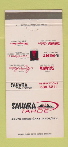 Matchbook Cover - Sahara Tahoe Casino Lake Tahoe NV 30 Strike