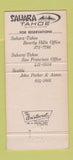 Matchbook Cover - Sahara Tahoe Casino Lake Tahoe NV 30 Strike