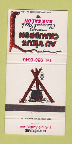 Matchbook Cover - Au Vieux Chaudron St Andre Avellin QC 30 Strike