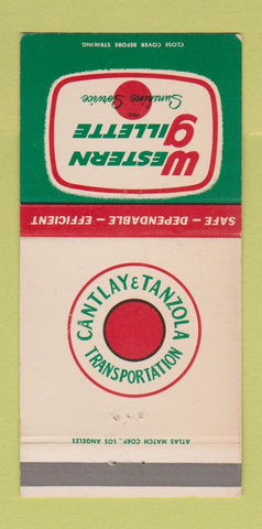 Matchbook Cover - Western Gillette Trucking  30 Strike