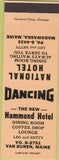 Matchbook Cover - Hammond Hotel Van Buren ME Madawaska