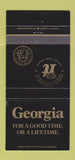 Matchbook Cover - Georgia Communicty Development Tourism Atlanta GA 30 Strike
