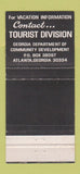 Matchbook Cover - Georgia Communicty Development Tourism Atlanta GA 30 Strike