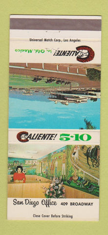 Matchbook Cover - Caliente Horse Racing Tijuana Mexico 30 Strike