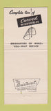 Matchbook Cover - OK Auto Glass Milwaukee WI 30 Strike