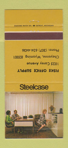 Matchbook Cover - Steelcase Office Furniture Cheyenne WY 30 Strike