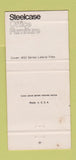 Matchbook Cover - Steelcase Office Furniture Cheyenne WY 30 Strike