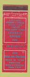 Matchbook Cover - Zurich Rotisserie Cigogne