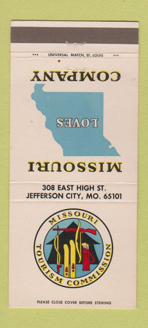 Matchbook Cover - Missouri Tourism Jefferson City MO 30 Strike