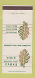 Matchbook Cover - Milwaukee County Parks WI 30 Strike
