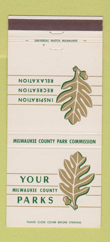 Matchbook Cover - Milwaukee County Parks WI 30 Strike