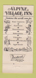 Matchbook Cover - Alpine Village Inn Las Vegas NV 30 Strike