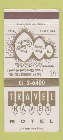 Matchbook Cover - Travel Haven Motel Cleveland OH 30 Strike