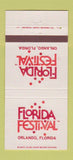 Matchbook Cover - Florida Festival Orlando FL 30 Strike