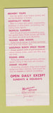Matchbook Cover - Busch Gardens Tampa FL 30 Strike