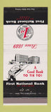 Matchbook Cover - First National Bank Abilene TX 30 Strike
